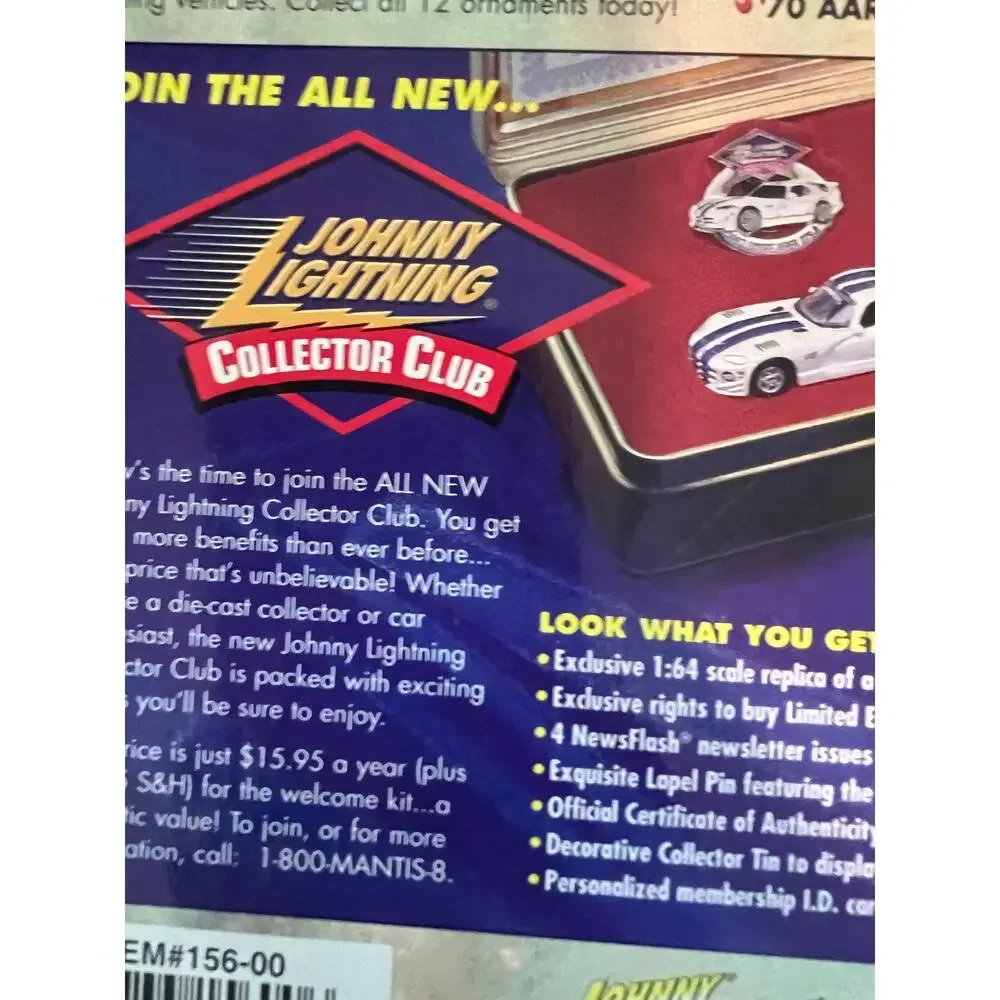 Johnny Lightning Holiday Muscle Ornament Red 1967 Pontiac GTO